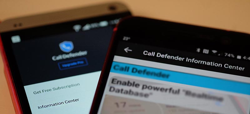 The Call Defender Information Center
